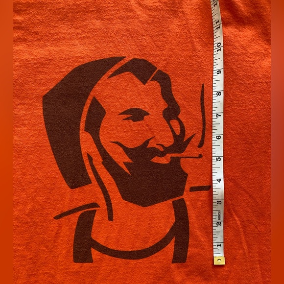 Y2K ZigZag Man Orange/Black Tee! Size Small. Gildan. 100% Cotton. - Picture 5 of 8